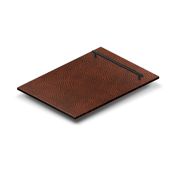 ZLINE 18 in. Dishwasher Panel in Hand-Hammered Copper with Modern Handle (DP-HH-18)