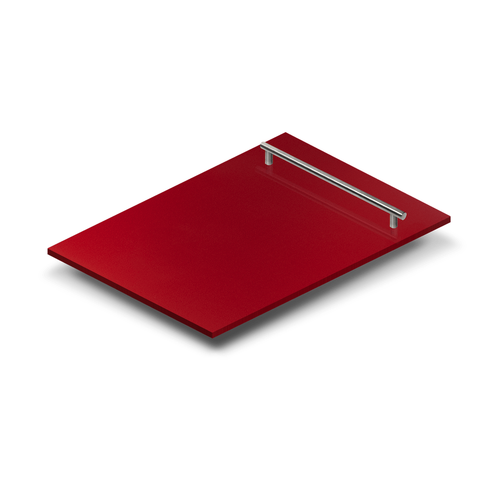 ZLINE 18 in. Dishwasher Panel in Red Gloss with Modern Handle (DP-RG-H-18)