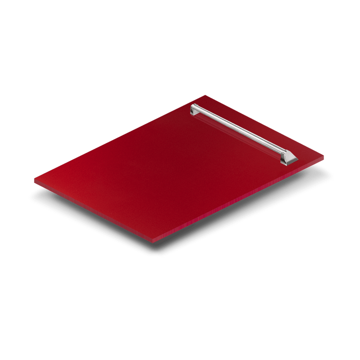 ZLINE 18 in. Dishwasher Panel in Red Gloss with Traditional Handle (DP-RG-18)