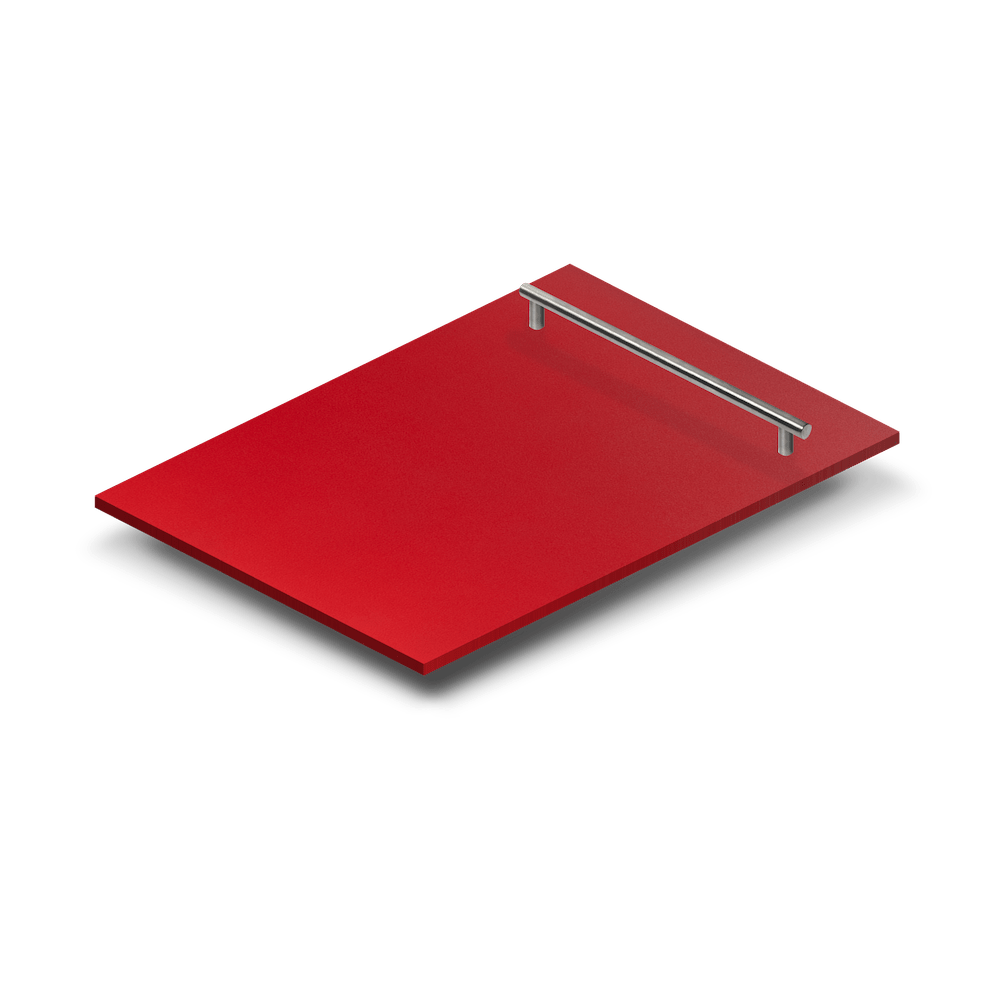 ZLINE 18 in. Dishwasher Panel in Red Matte with Modern Handle (DP-RM-H-18)