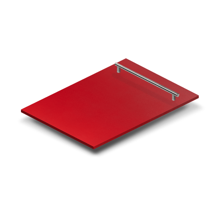 ZLINE 18 in. Dishwasher Panel in Red Matte with Modern Handle (DP-RM-H-18)