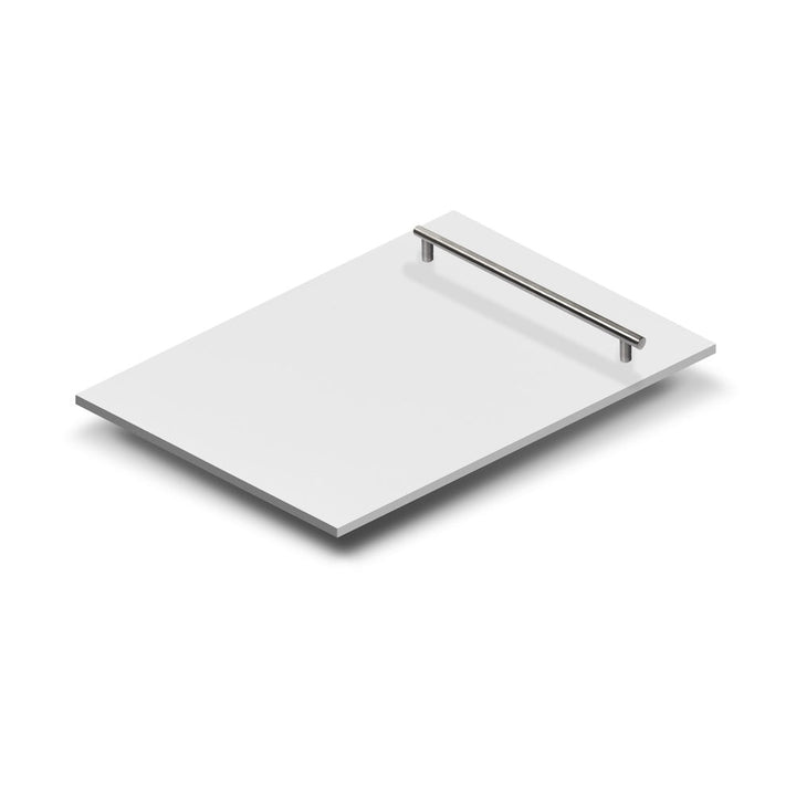 ZLINE 18 in. Dishwasher Panel in White Matte with Modern Handle (DP-WM-H-18)