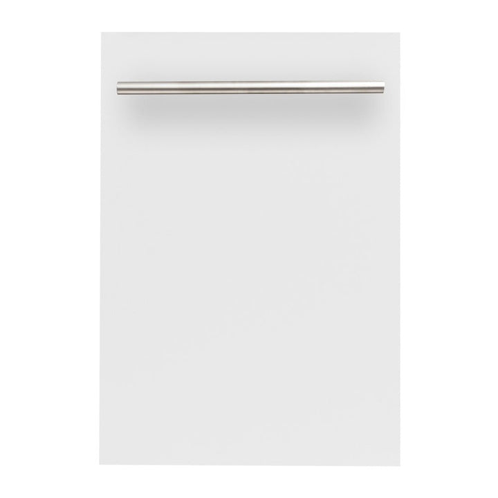 ZLINE 18 in. Dishwasher Panel in White Matte with Modern Handle (DP-WM-H-18)
