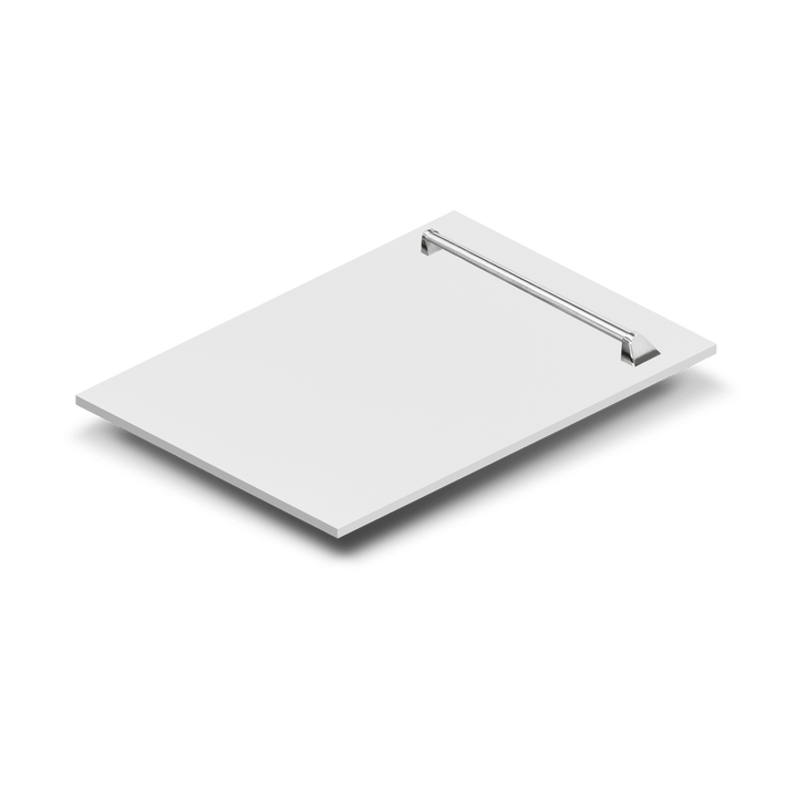 ZLINE 18 in. Dishwasher Panel in White Matte with Traditional Handle (DP-WM-18)