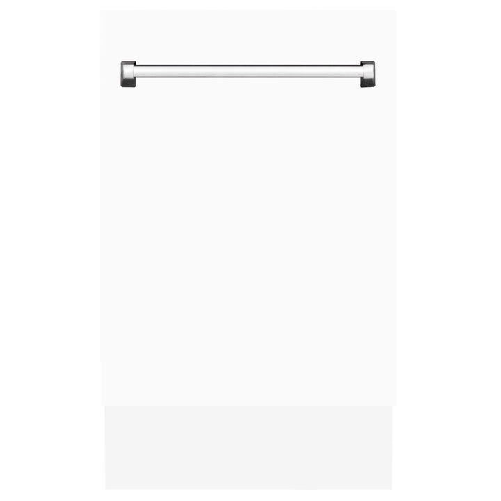 ZLINE 18 in. Top Control Tall Dishwasher in White Matte with 3rd Rack, DWV-WM-18