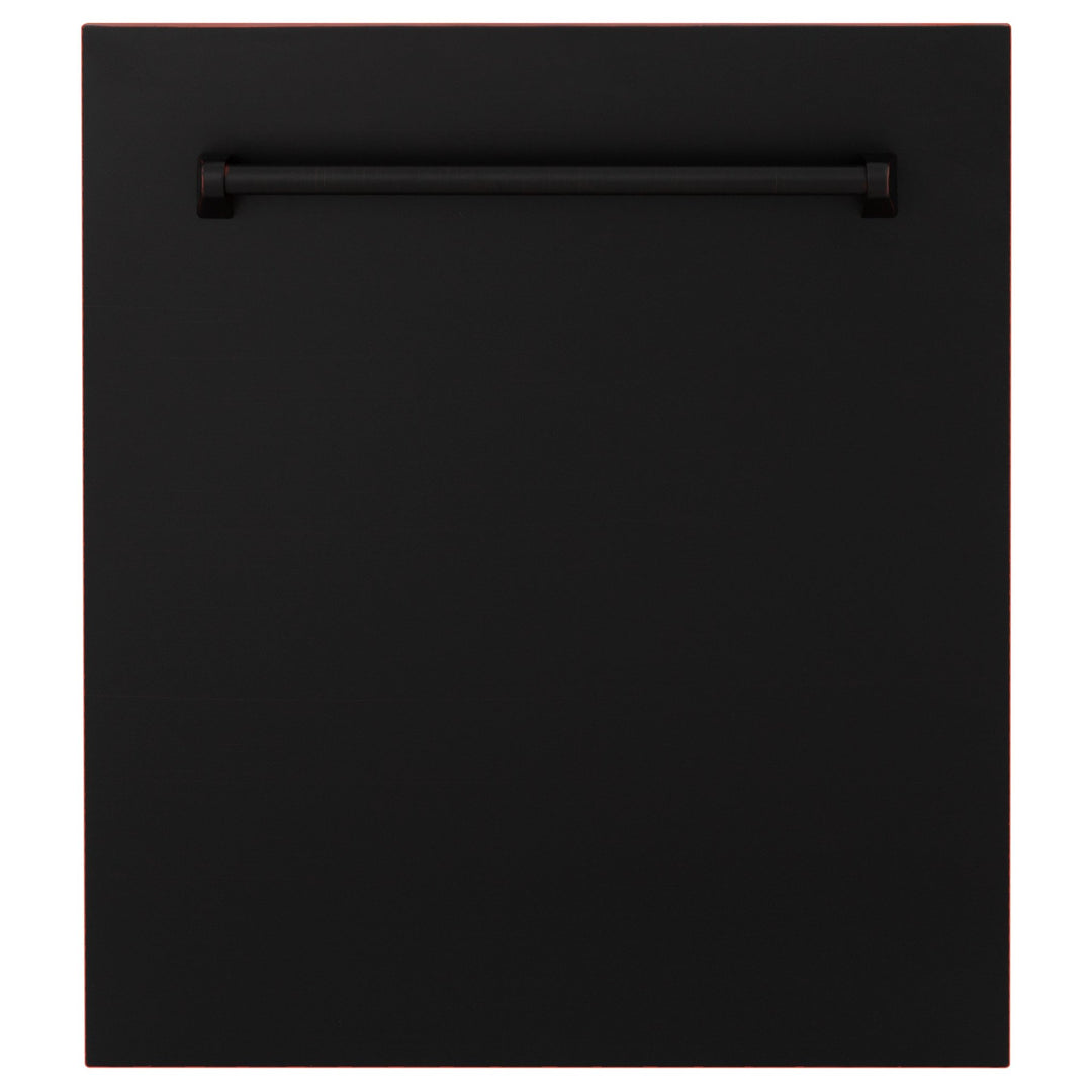 ZLINE 18" Tallac Dishwasher Panel in Oil Rubbed Bronze with Traditional Handle (DPV-ORB-18)
