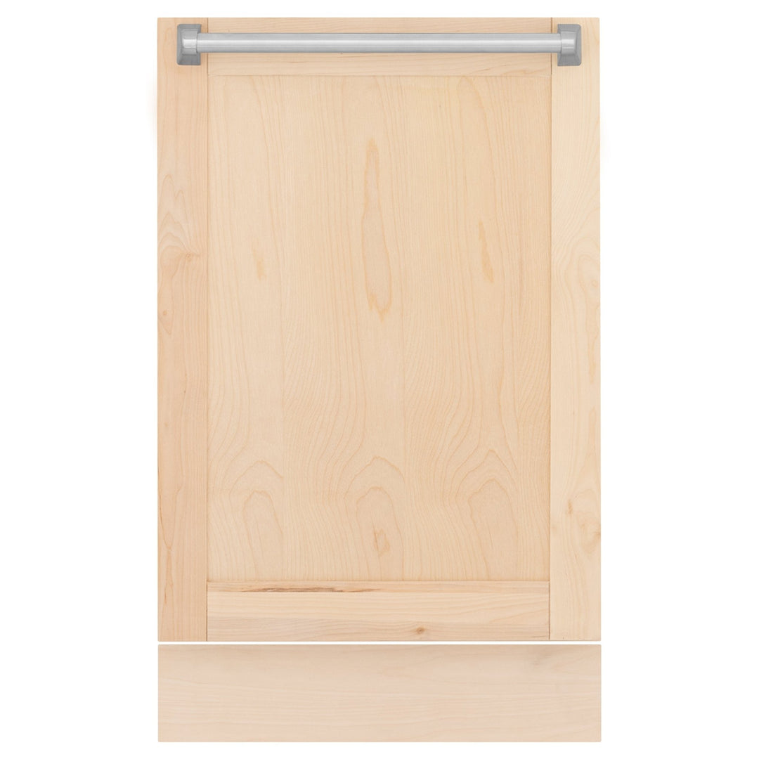 ZLINE 18" Tallac Dishwasher Panel in Unfinished Wood with Traditional Handle (DPV-UF-18)