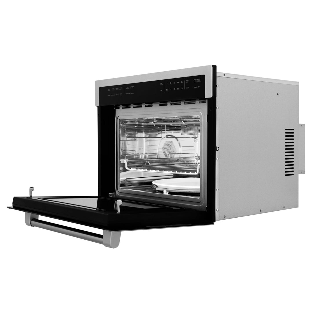 ZLINE 24" 1.6 cu ft. Built-in Convection Microwave Oven in Stainless Steel with Speed and Sensor Cooking (MWO-24)