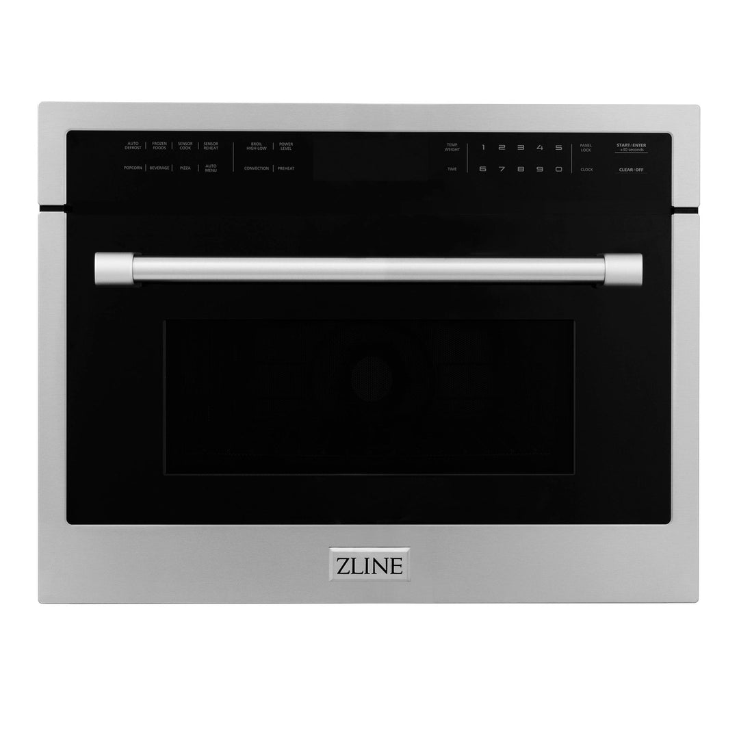 ZLINE 24" 1.6 cu ft. Built-in Convection Microwave Oven in Stainless Steel with Speed and Sensor Cooking (MWO-24)