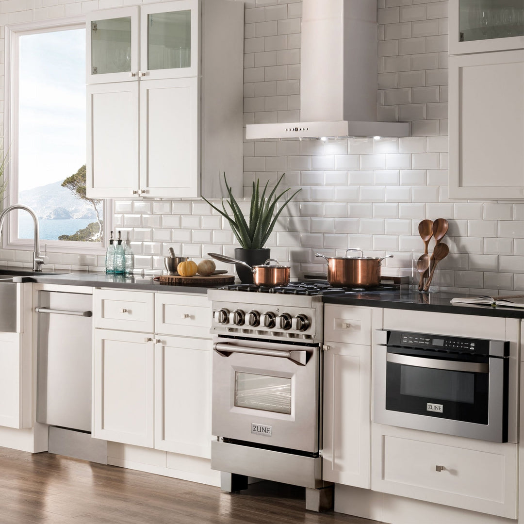 ZLINE 24" Convertible Vent Wall Mount Range Hood in Stainless Steel (KE-24)