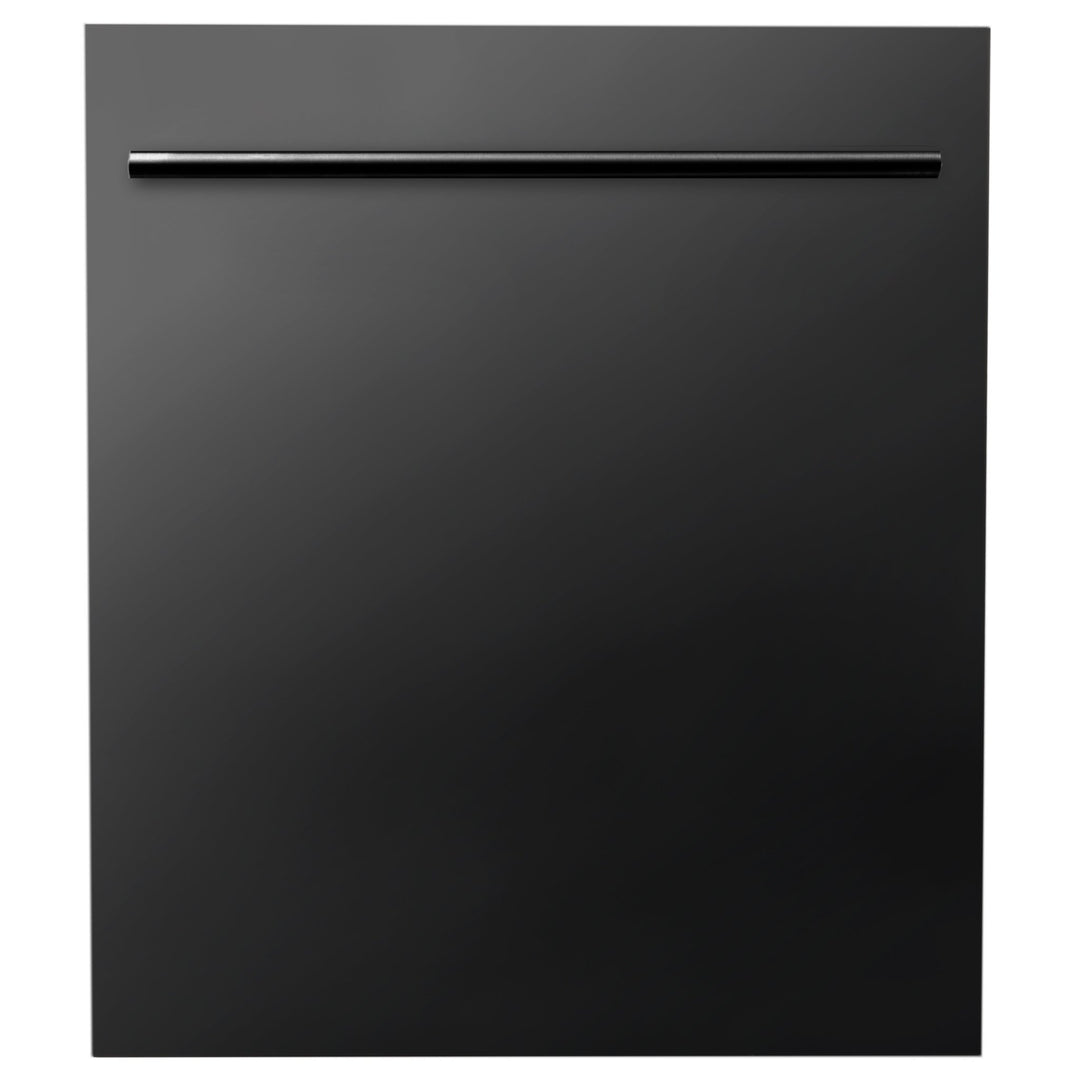 ZLINE 24" Dishwasher Panel in Black Stainless Steel with Modern Handle (DP-BS-H-24)