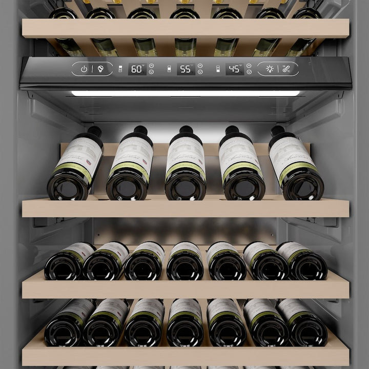 ZLINE 24 in. 12.4 cu. ft. Triple Zone 100 Bottle Panel Ready Column Wine Cooler (RBCWV-24)