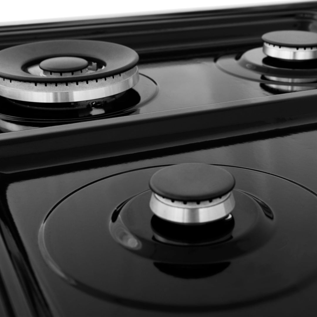 ZLINE 24 in. 2.8 cu. ft. Legacy Dual Fuel Range with 4 Burner Gas Cooktop and Electric Convection Oven in Stainless Steel (RA24)