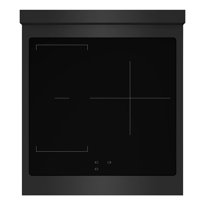 ZLINE 24 in. 3.2 cu. ft. Paramount Induction Range with 3 Element Cooktop and Electric Convection Oven in Black Stainless Steel (SINRB-24)