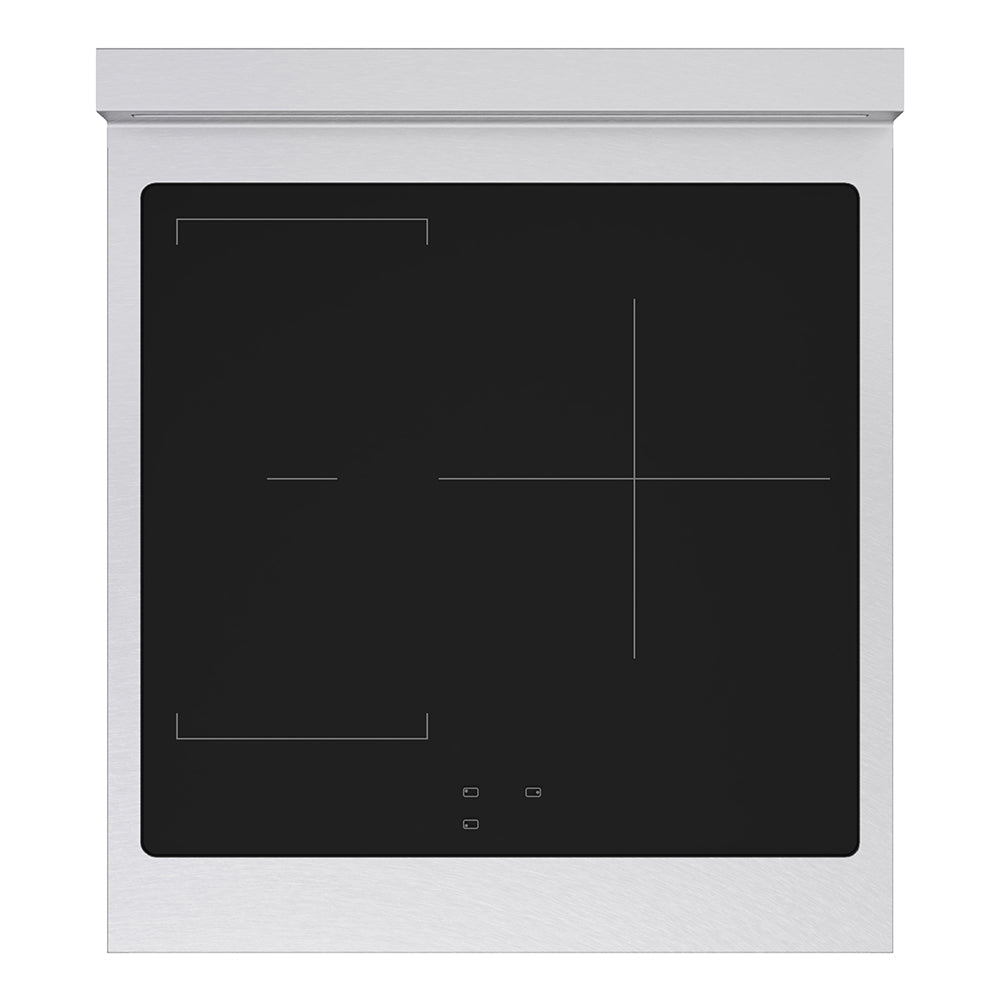 ZLINE 24 in. 3.2 cu. ft. Paramount Induction Range with 3 Element Cooktop and Electric Convection Oven in Satin Stainless Steel (SINRS-24)