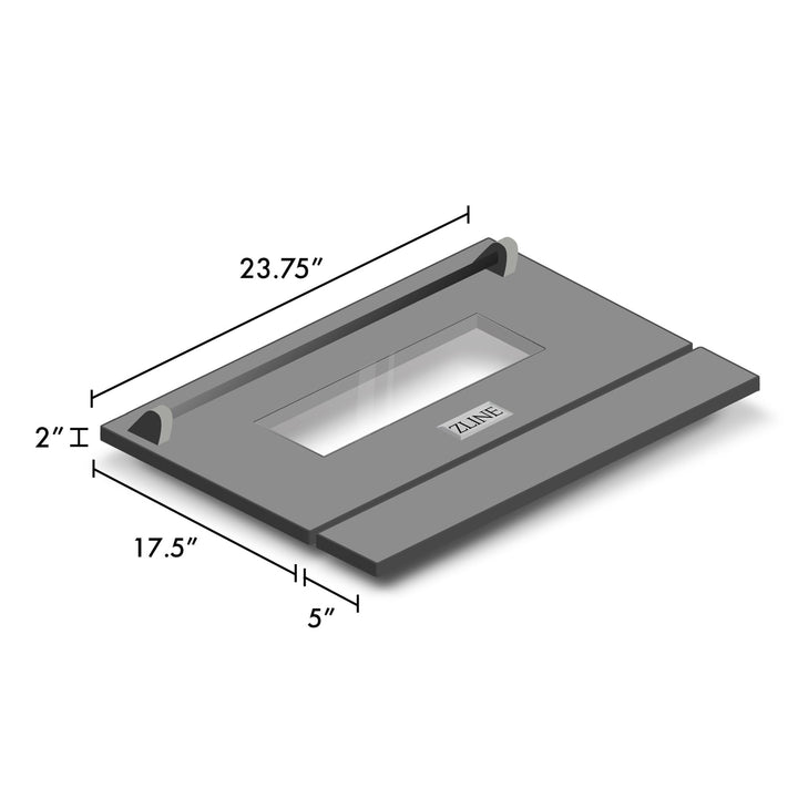 ZLINE 24 in. Black Matte Range Door for RA and RG and RAIND Models (RA-DR-BLM-24)