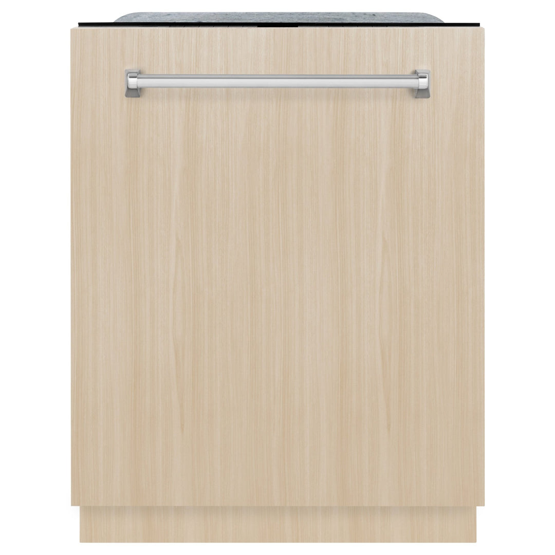 ZLINE 24 in. Monument Series 3rd Rack Top Touch Control Dishwasher in Custom Panel Ready with Stainless Steel Tub, 45dBa (DWMT-24)