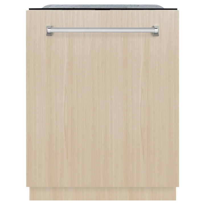 ZLINE 24 in. Monument Series 3rd Rack Top Touch Control Dishwasher in Custom Panel Ready with Stainless Steel Tub, 45dBa (DWMT-24)
