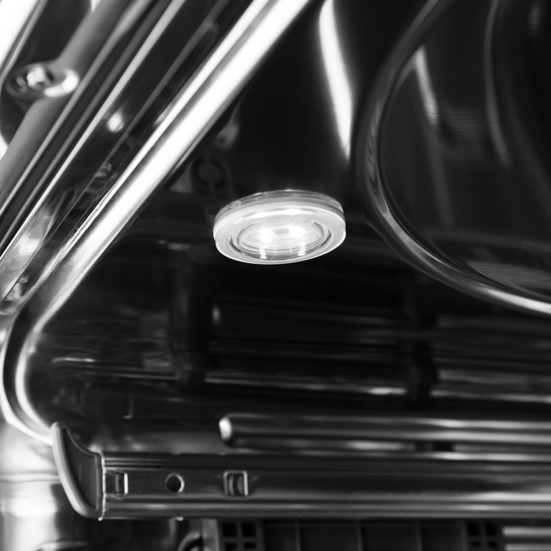 ZLINE 24 in. Monument Series 3rd Rack Top Touch Control Dishwasher in Custom Panel Ready with Stainless Steel Tub, 45dBa (DWMT-24)