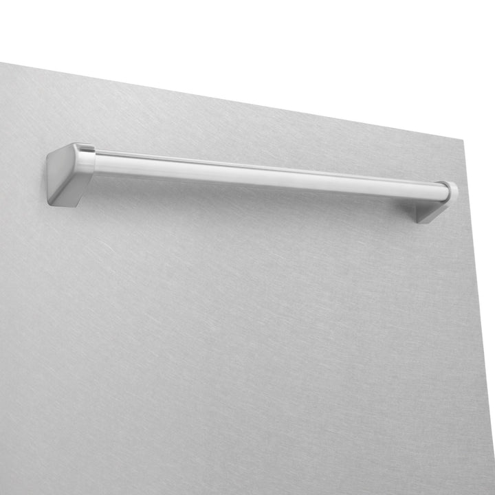 ZLINE 24 in. Monument Series 3rd Rack Top Touch Control Dishwasher with Satin Stainless Steel Panel and Stainless Steel Tub, 45dBa (DWMT-SN-24)