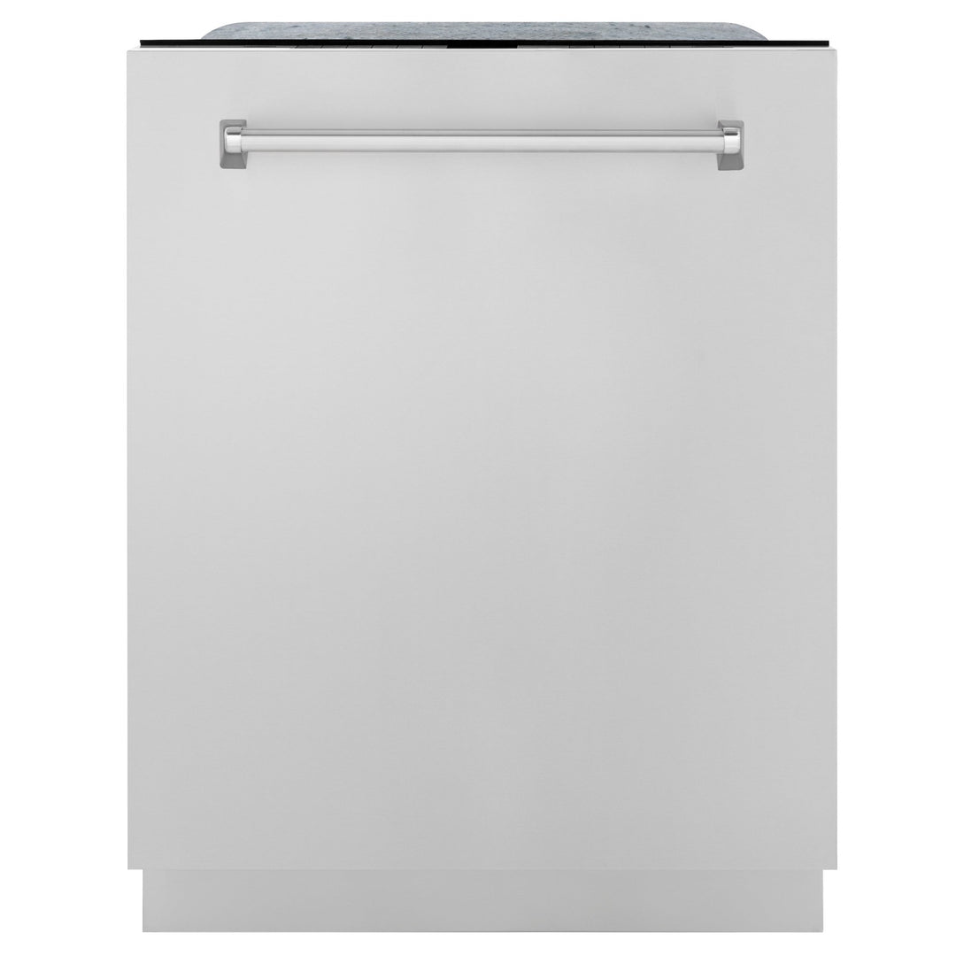 ZLINE 24 in. Monument Series 3rd Rack Top Touch Control Dishwasher with Stainless Steel Panel, 45dBa (DWMT-304-24)