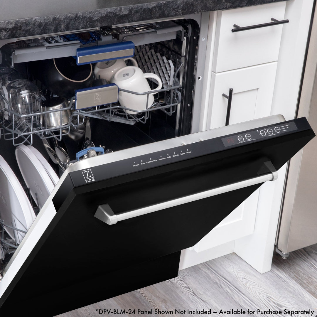 ZLINE 24 in. Tallac Series 3rd Rack Panel Ready Dishwasher with Stainless Steel Tub, 51dBa (DWV-24)