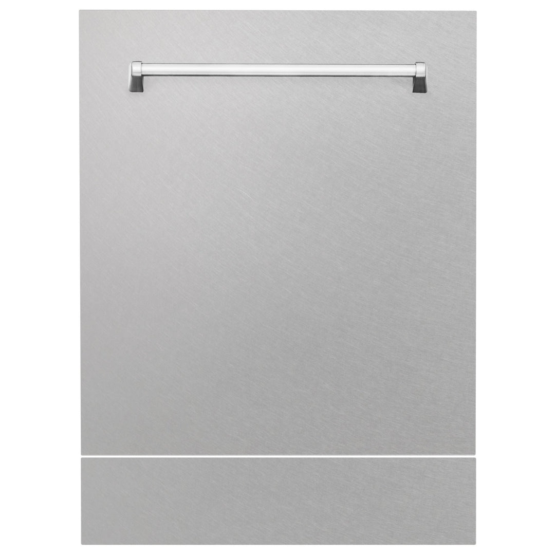 ZLINE 24 in. Tallac Series 3rd Rack Tall Tub Dishwasher with Satin Stainless Steel Panel and Stainless Steel Tub, 51dBa (DWV-SN-24)