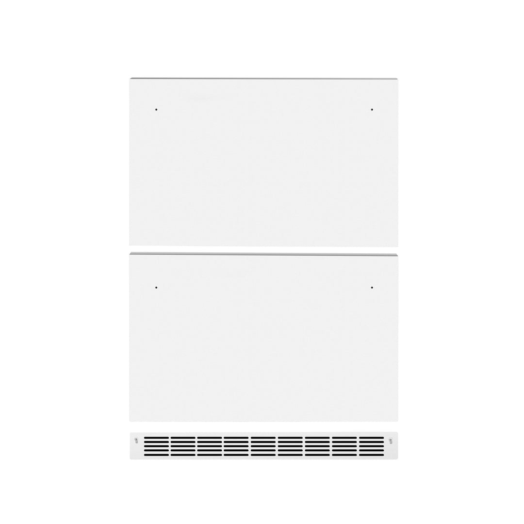 ZLINE 24 In. Touchstone Refrigerator Drawer Panels in White Matte (RDPO-WM-24)