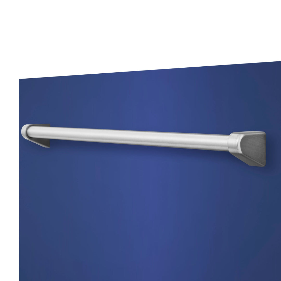 ZLINE 24" Monument Dishwasher Panel in Blue Matte with Traditional Handle (DPMT-BM-24)