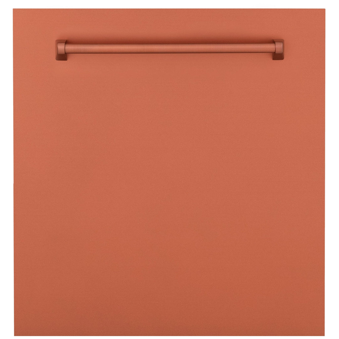ZLINE 24" Monument Dishwasher Panel in Copper with Traditional Handle (DPMT-C-24)