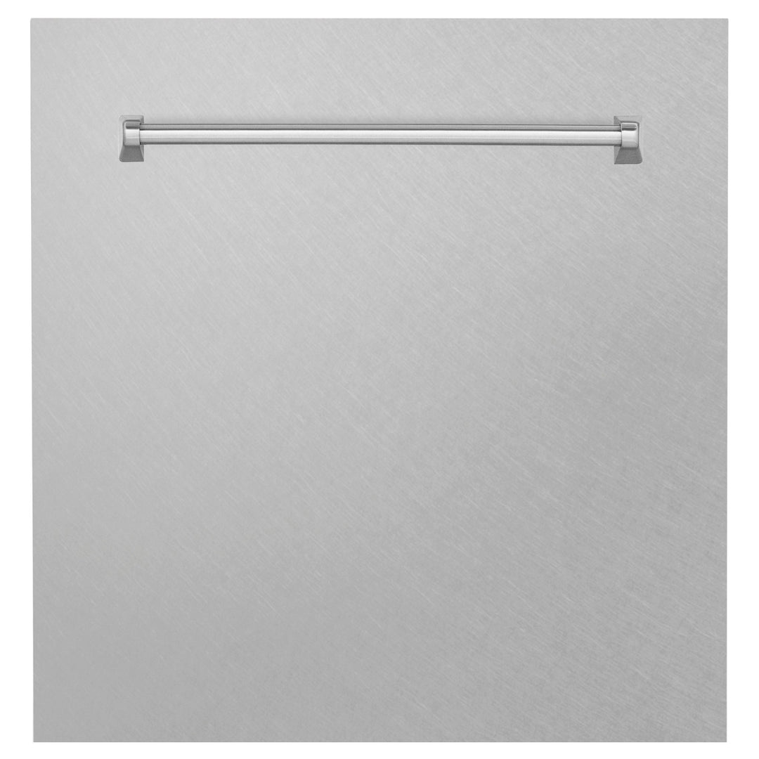 ZLINE 24" Monument Dishwasher Panel in Fingerprint Resistant Stainless Steel with Traditional Handle (DPMT-SN-24)