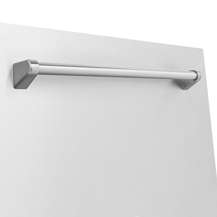 ZLINE 24" Monument Dishwasher Panel in Stainless Steel with Traditional Handle (DPMT-304-24)