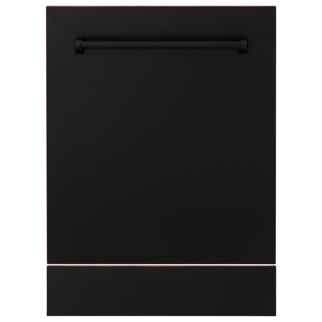 ZLINE 24" Tallac Dishwasher Panel in Oil Rubbed Bronze with Traditional Handle (DPV-ORB-24)