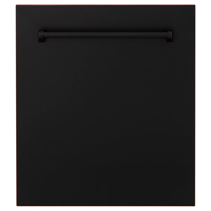 ZLINE 24" Tallac Dishwasher Panel in Oil Rubbed Bronze with Traditional Handle (DPV-ORB-24)