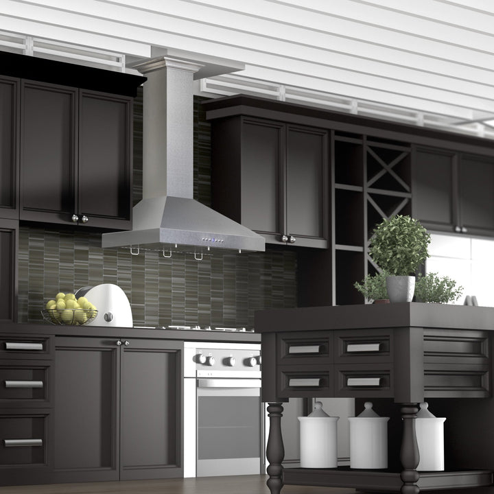 ZLINE 30" Convertible Vent Wall Mount Range Hood in Fingerprint Resistant Stainless Steel (8KL3S-30)