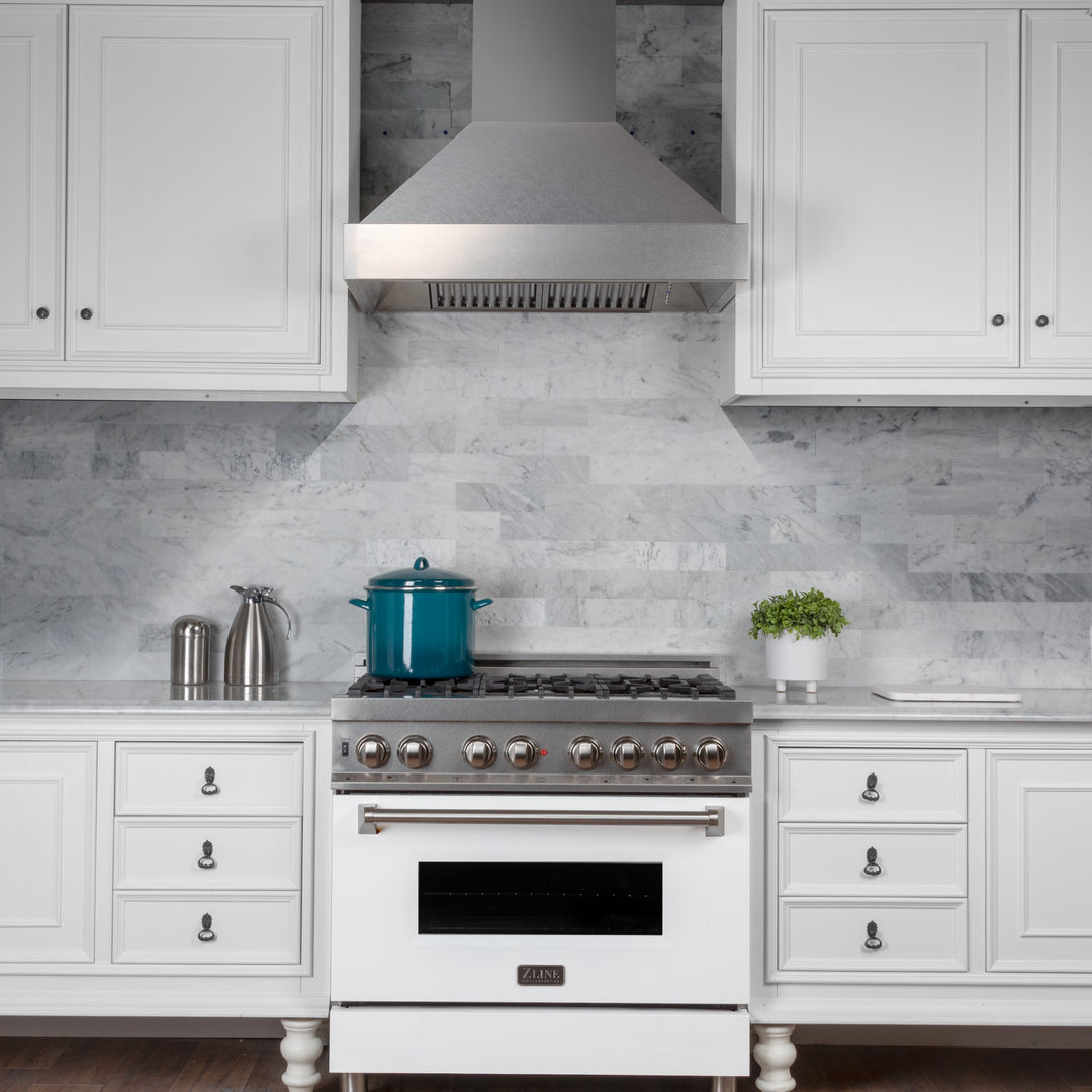 ZLINE 30" Designer Series Ducted Wall Mount Range Hood in Fingerprint Resistant Stainless Steel (8656S-30)