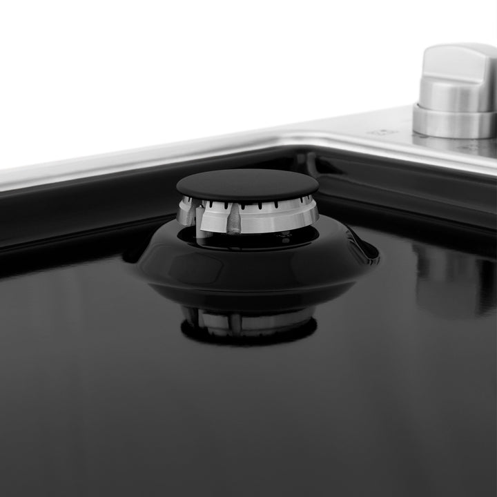 ZLINE 30" Gas Cooktop with 4 Gas Burners and Black Porcelain Top (RC30-PBT)