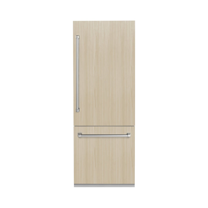 ZLINE 30 in. 16.1 cu. ft. Panel Ready Built-In Bottom Freezer Refrigerator with Water Dispenser and Ice Maker (RBIV-30)