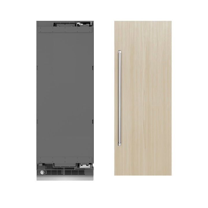 ZLINE 30 in. 16.7 cu. ft. Panel Ready Column Refrigerator with Graphite Gray Interior (RBCRV-30)