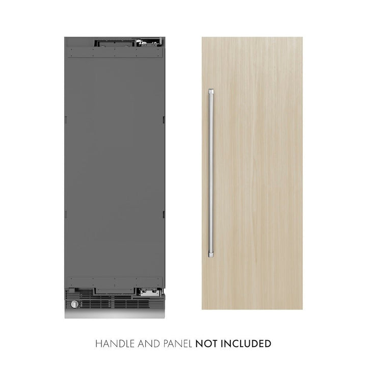 ZLINE 30 in. 16.7 cu. ft. Panel Ready Column Refrigerator with Graphite Gray Interior (RBCRV-30)