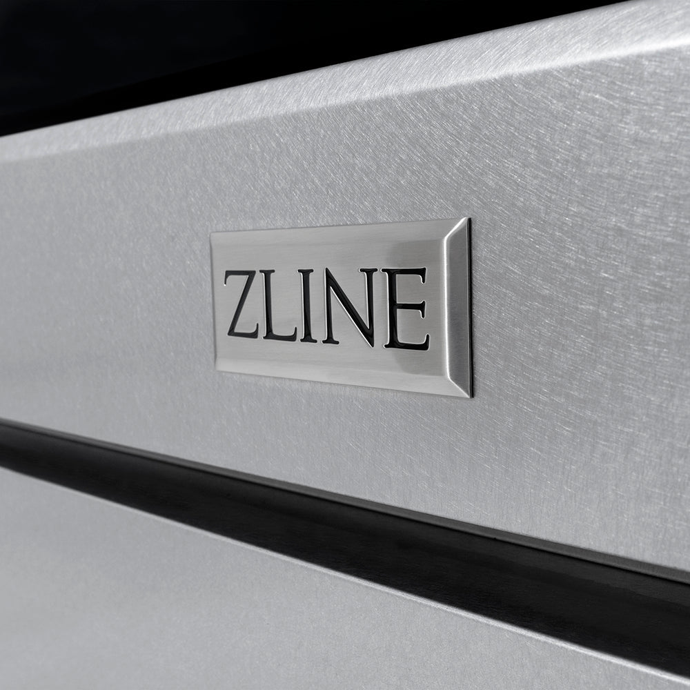 ZLINE 30 in. 4.2 cu. ft. Paramount Dual Fuel Range with 4 Burner DuoProâ„¢ Cooktop and Electric Convection Oven in Satin Stainless Steel (PSDRS-30)
