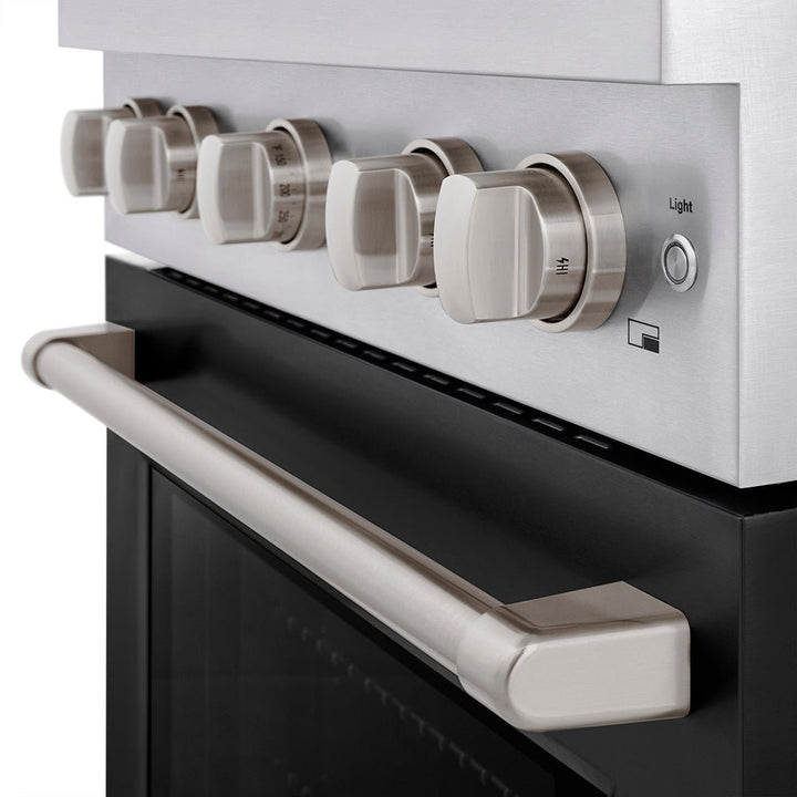 ZLINE 30 in. 4.2 cu. ft. Paramount Gas Range with 4 Burner DuoProâ„¢ Cooktop and Convection Gas Oven with Black Matte Door (PSGR-BLM-30)