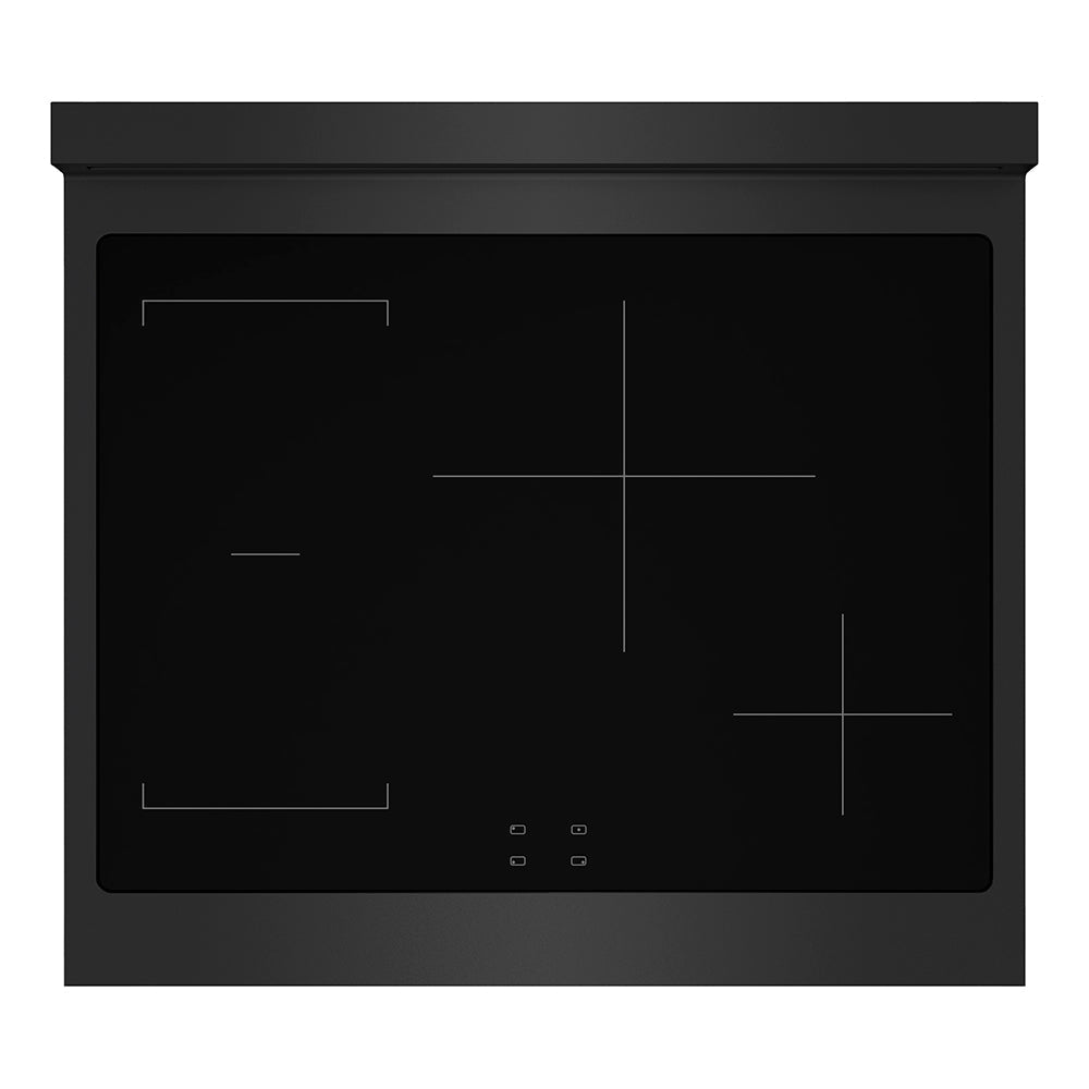 ZLINE 30 in. 4.2 cu. ft. Paramount Induction Range with 4 Element Cooktop and Electric Convection Oven in Black Stainless Steel (SINRB-30)