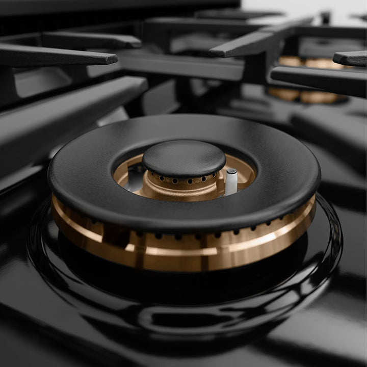 ZLINE 30 in. Classic Gas Rangetop with 4 Burner DuoProâ„¢ Cooktop in Black Stainless Steel (PCRTB-30)