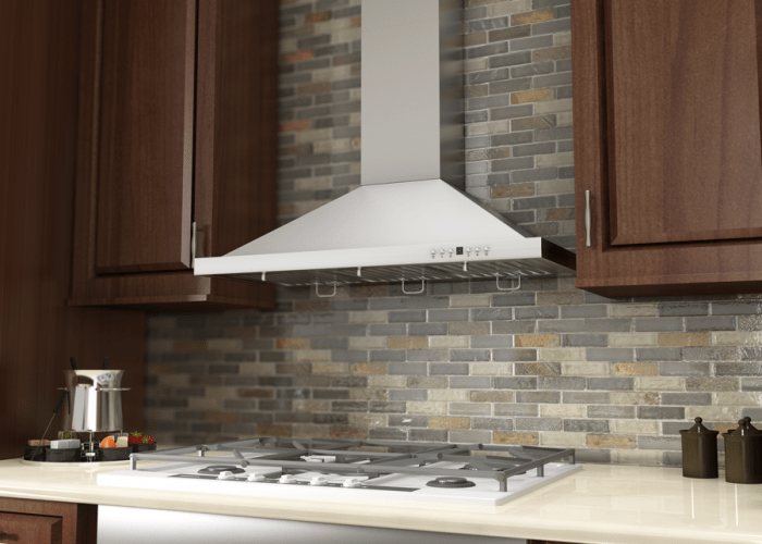 ZLINE 30 in. Convertible Vent Wall Mount Range Hood in Stainless Steel with Crown Molding, KBCRN-30