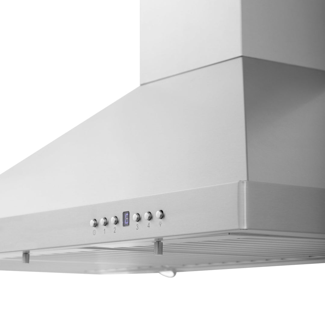 ZLINE 30 in. Kitchen Package with ZLINE Satin Stainless Steel Dual Fuel Range with Red Matte Door and Convertible Vent Range Hood (2KP-RARMRH30)