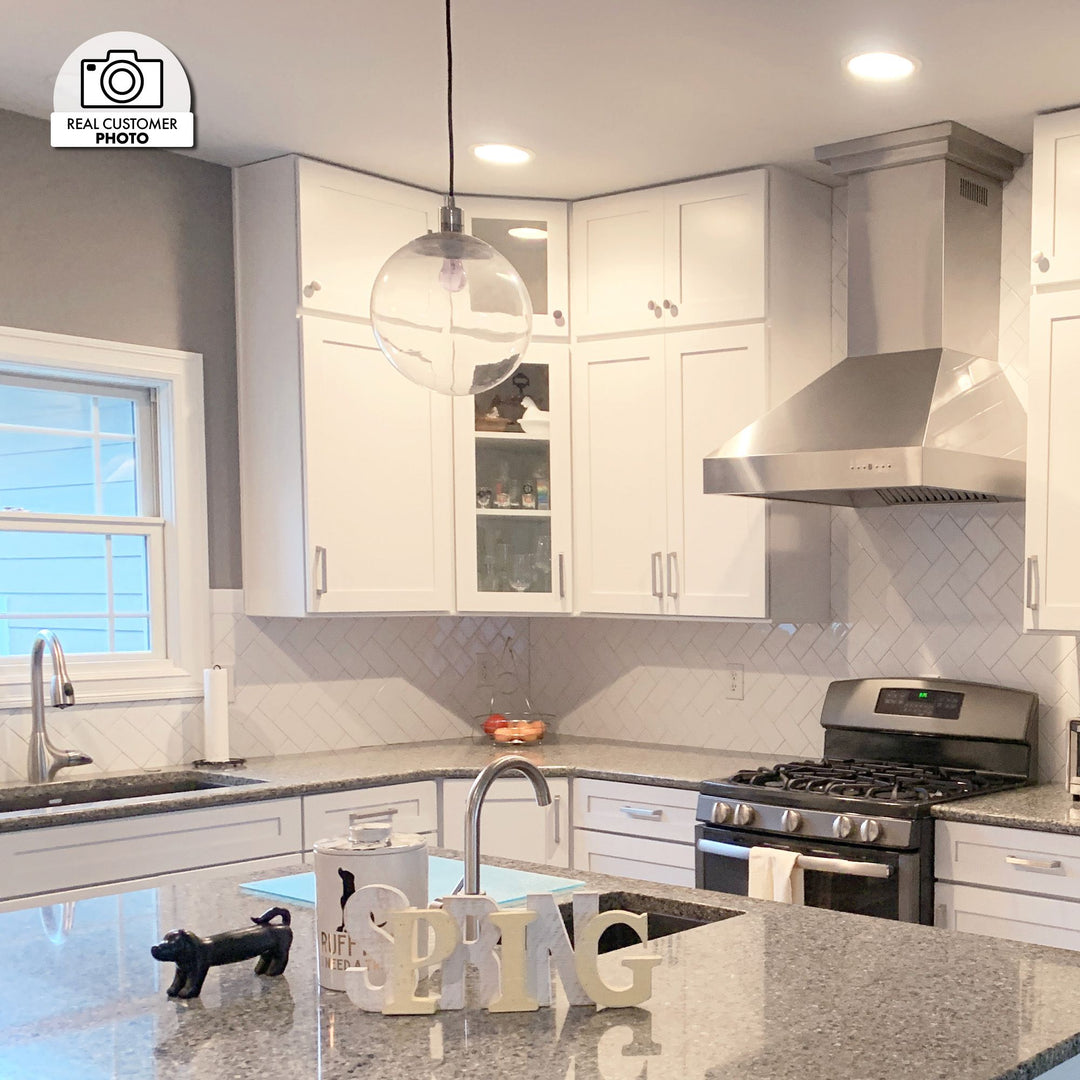 ZLINE 30 in. Professional Convertible Vent Wall Mount Range Hood in Stainless Steel (667-30)
