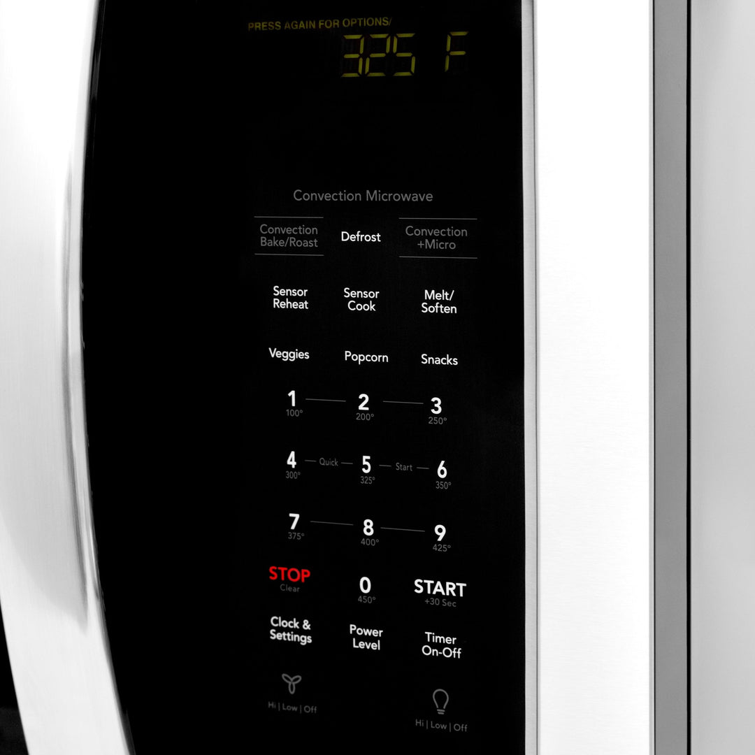 ZLINE 30 in. Stainless Steel Over the Range Convection Microwave Oven with Modern Handle (MWO-OTR-30)