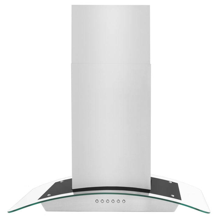 ZLINE 30â€ Alpine Series Convertible Island Mount Range Hood in Stainless Steel with Remote Control, LED lighting, and Dishwasher-Safe Baffle Filters (ALP70IS-30)