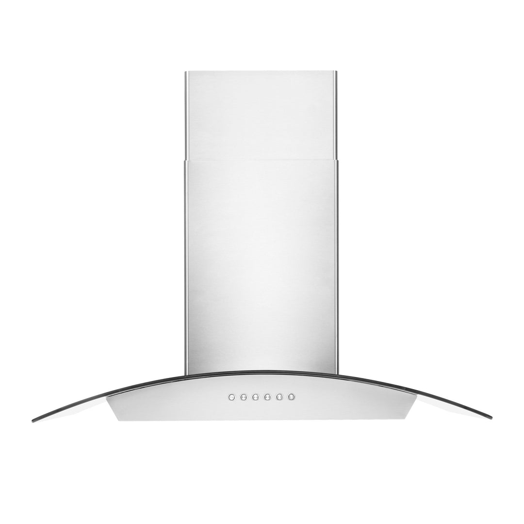 ZLINE 36” Alpine Series Convertible Wall Mount Range Hood in Stainless Steel with Remote Control, LED lighting, and Dishwasher-Safe Baffle Filters (ALP70WL-36)